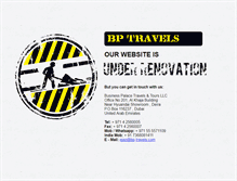 Tablet Screenshot of bp-travels.com